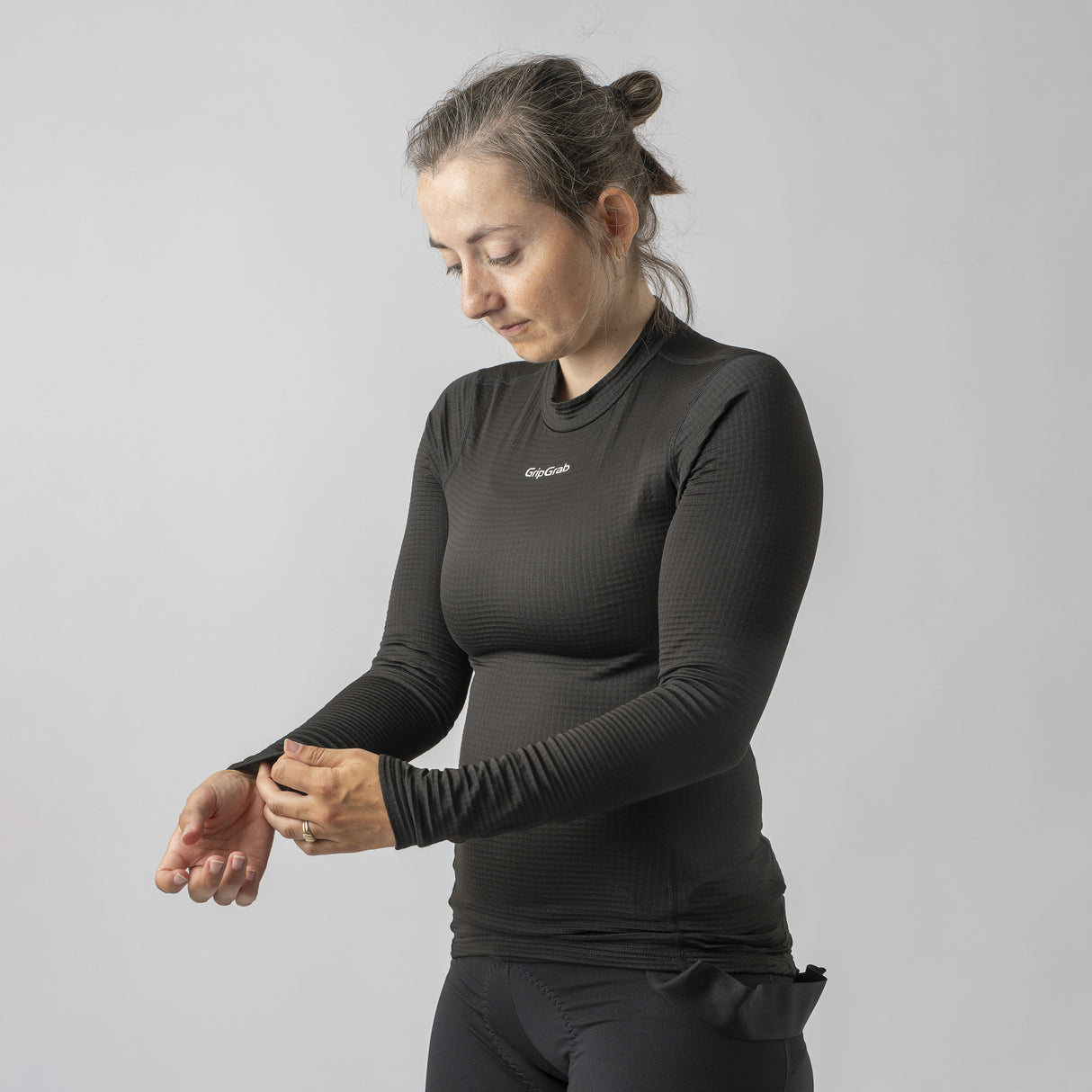 GripGrab RIDE Langærmet Baselayer Trøje til Kvinder - Sort