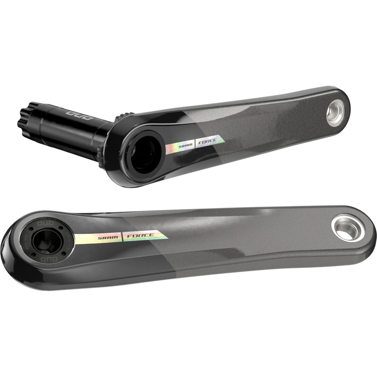 SRAM Force AXS MY24 Carbon Kranksarme – DUB / DUB Wide – Grå