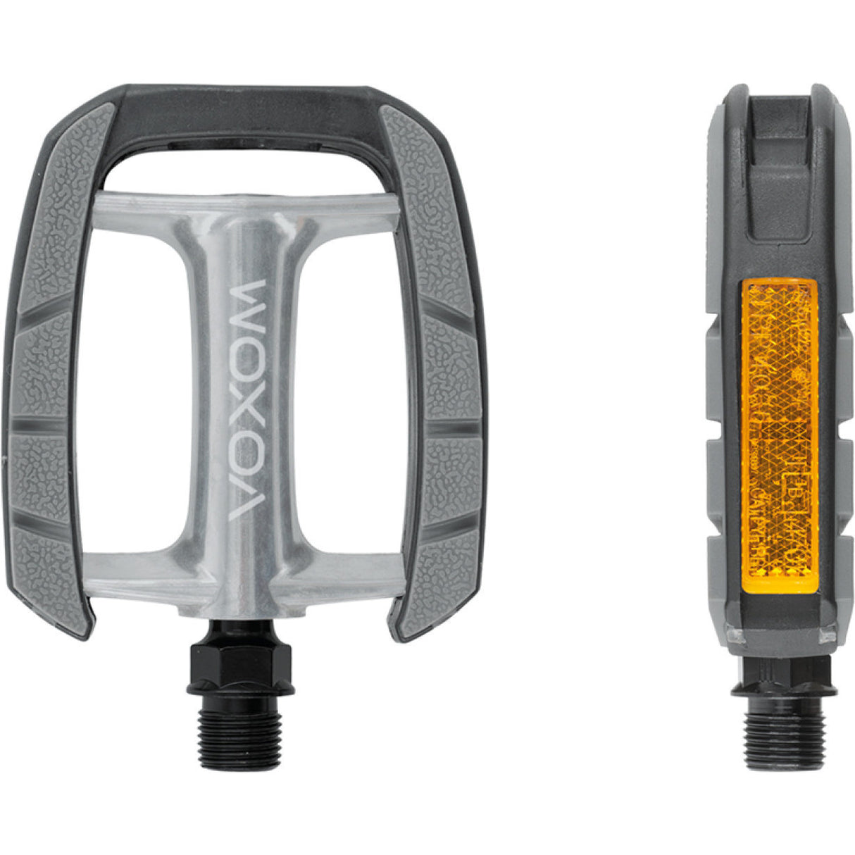 Voxom Pe12 Touring- og Citypedaler – Sort/Sølv