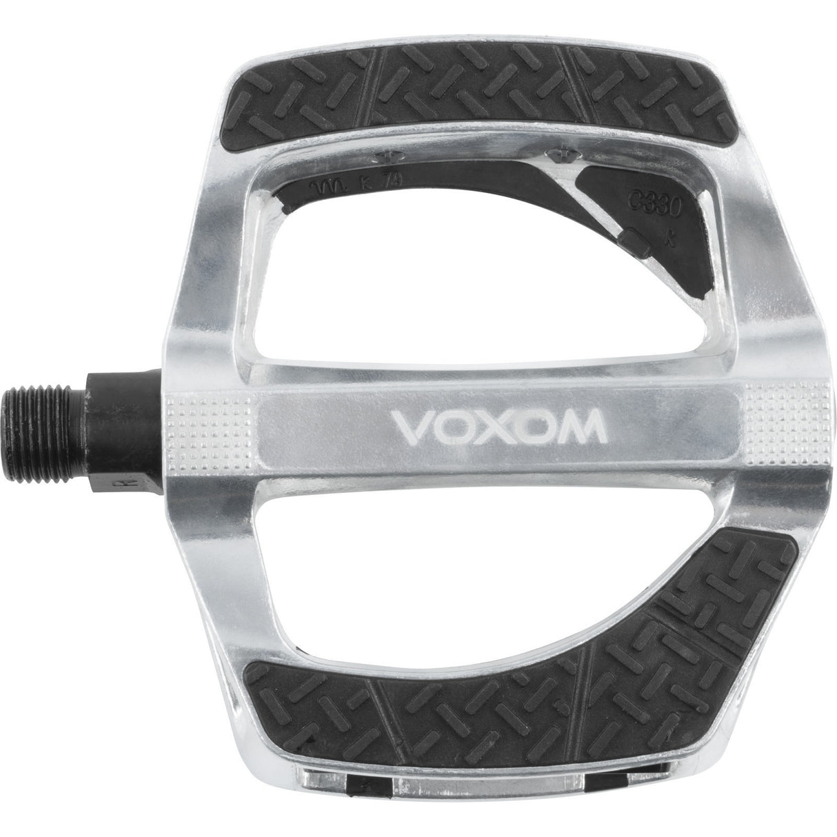 Voxom Pe25 MTB- og Trekkingpedaler – Sort/Sølv (95 x 100 mm)