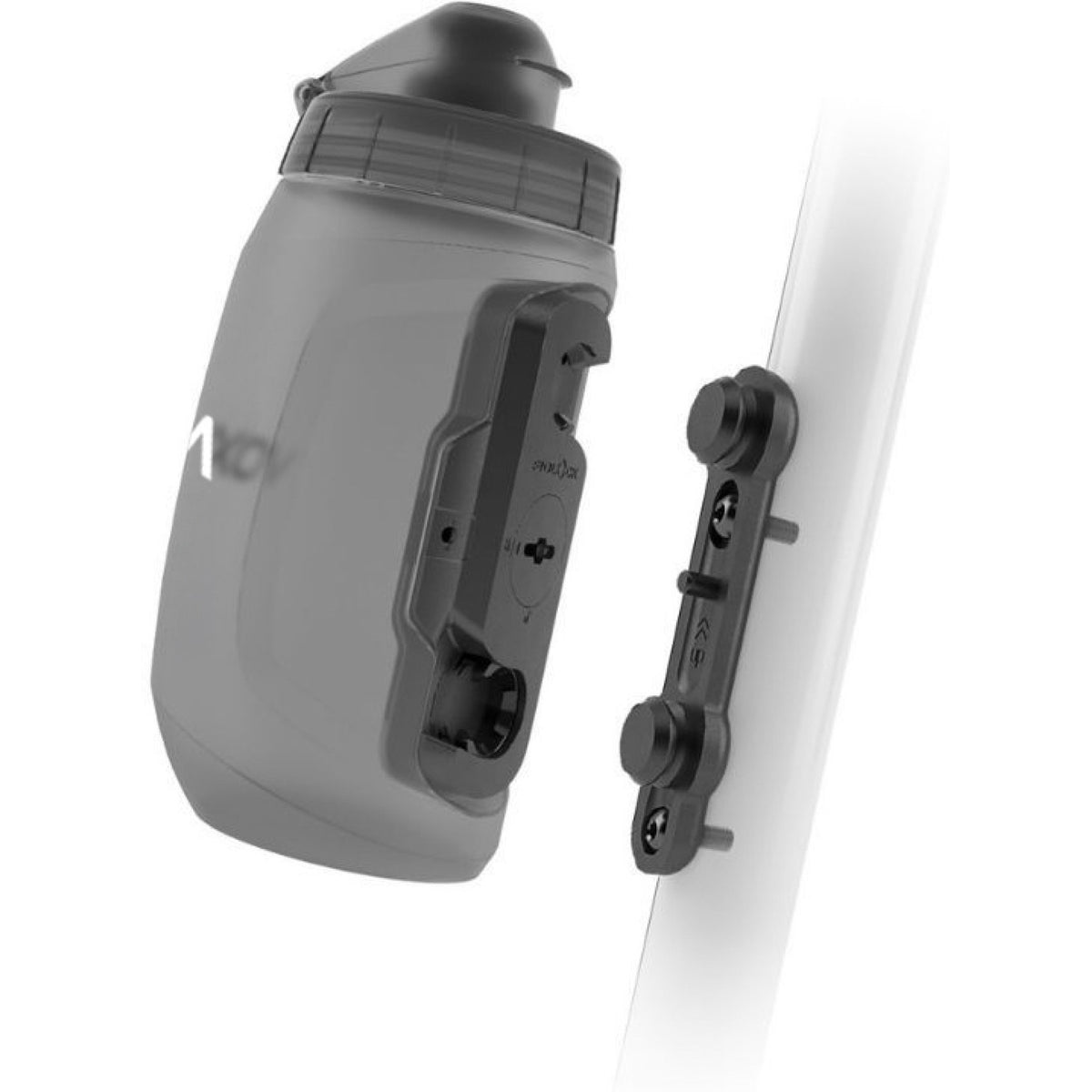 Voxom F5 Dust Fidlock Magnetisk Drikkedunk m. Rammeholder – Sort/Gennemsigtig