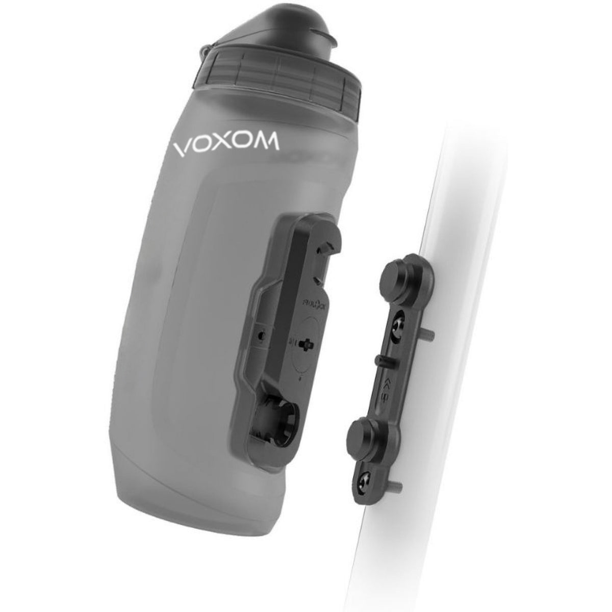 Voxom F5 Dust Fidlock Magnetisk Drikkedunk m. Rammeholder – Sort/Gennemsigtig