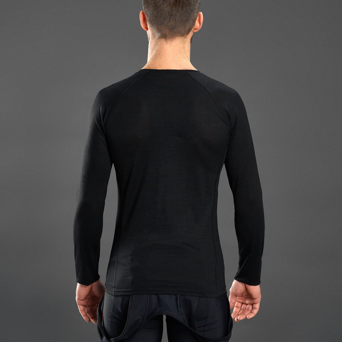 GripGrab Merino Blend Thermal Langærmet Baselayer – Sort