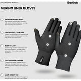GripGrab Merino Wool Liner Gloves – Inderhandsker i Merinould