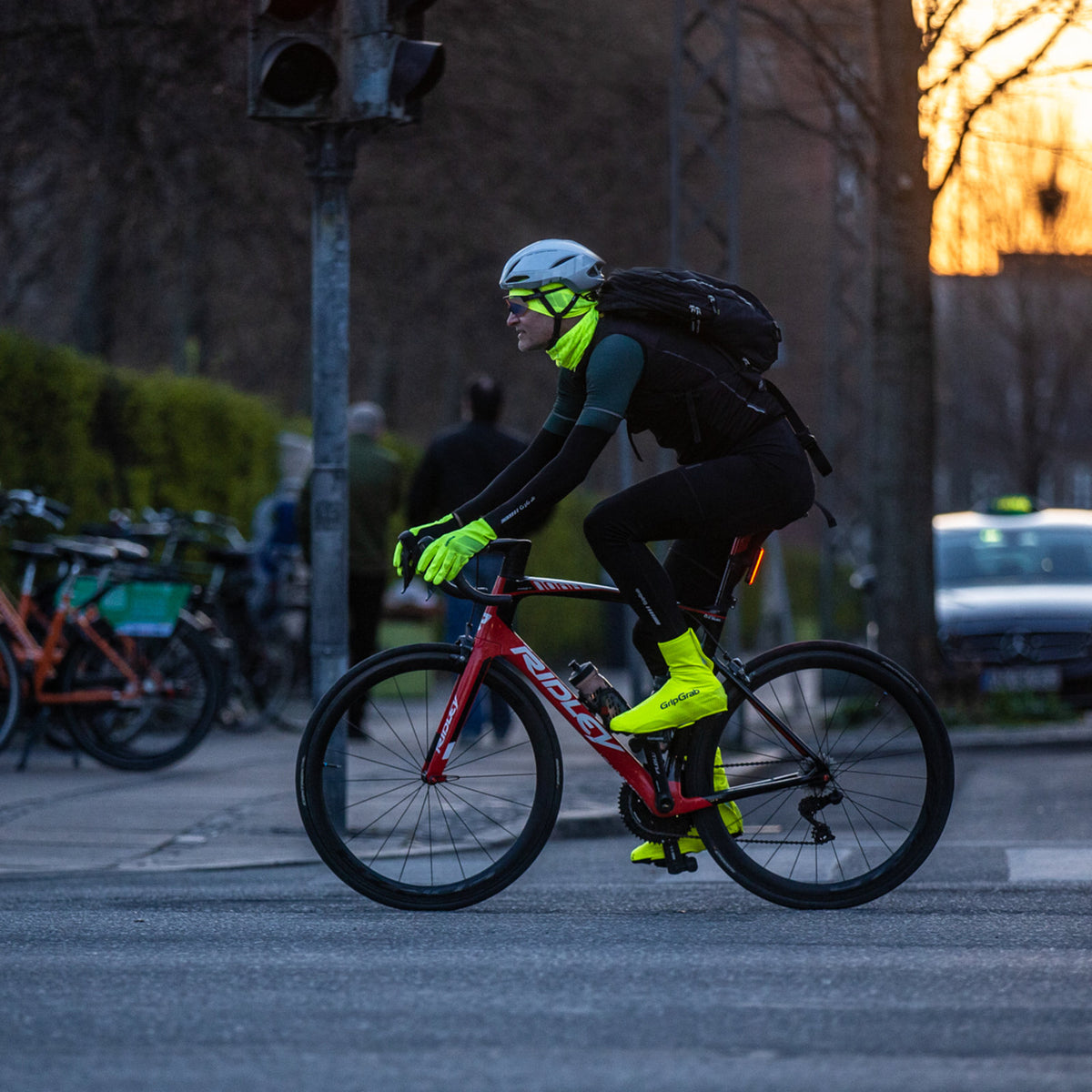 GripGrab Ride Hi-Vis Vandtætte Landevejsovertrækssko