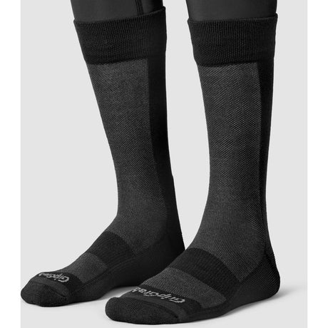 GripGrab Alpine Merino High Cut Vintercykelstrømper - Sort