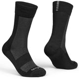 GripGrab Alpine Merino High Cut Vintercykelstrømper - Sort