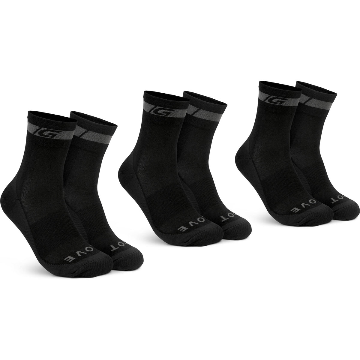 GripGrab Merino Cykelstrømper – Sorte – 3-pak