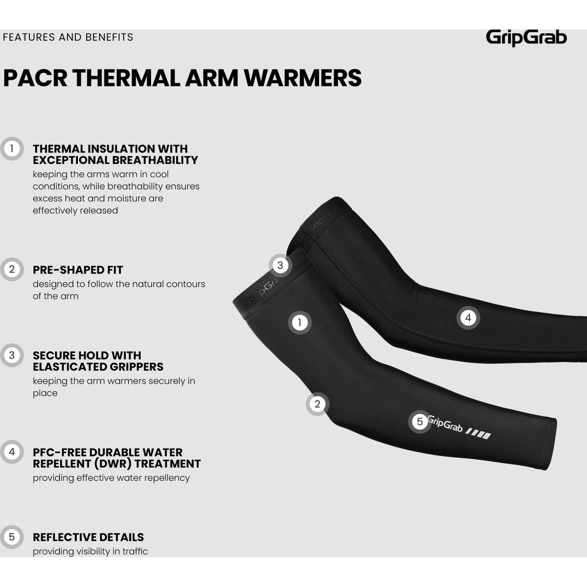 GripGrab PACR Thermal Armvarmere