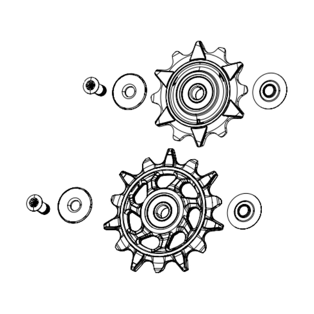 SRAM XX DH T-Type Pulley-hjul Sæt