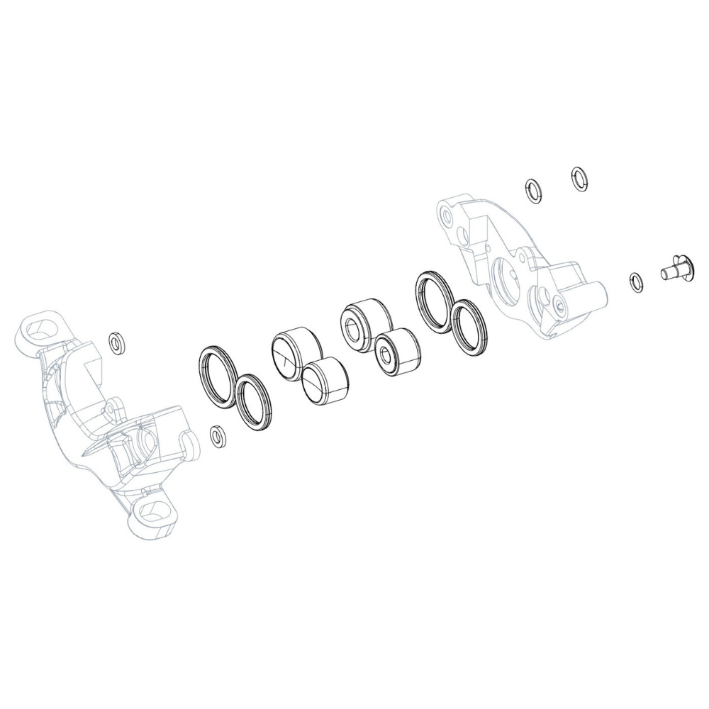 SRAM skivebremse kaliber stempelkit – Guide R