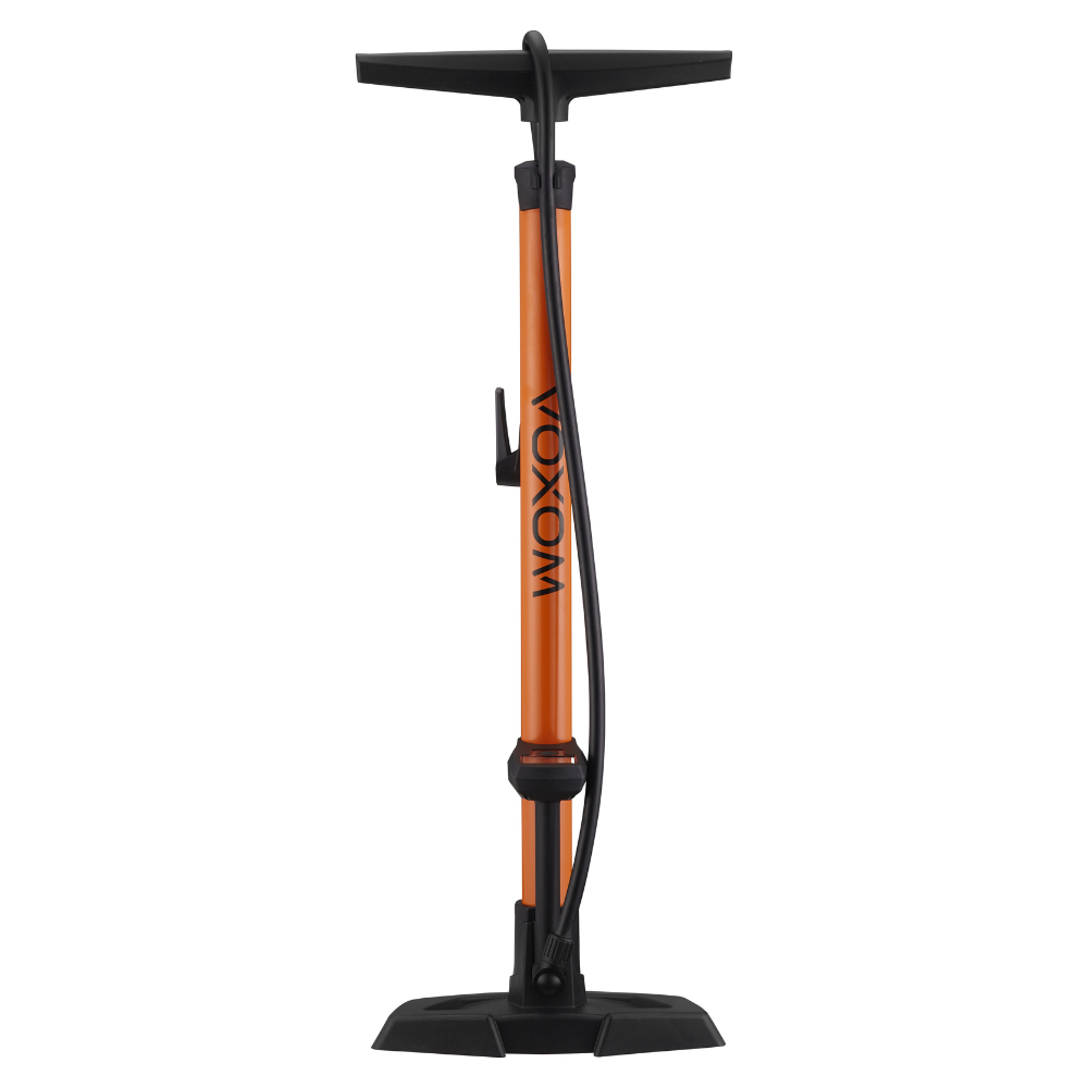 Voxom Pu17 Fodpumpe med Digitalt Manometer - Orange