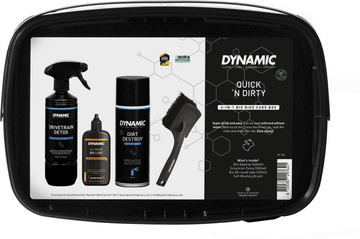 Dynamic Quick'n Dirty Box – Rengøringssæt til cykel