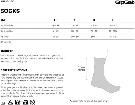 GripGrab EXPLR High Cut Cykelstrømper - Sort