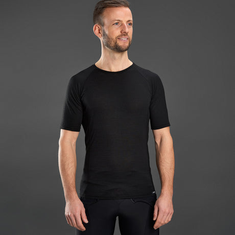 GripGrab Merino Blend Thermal Kortærmet Baselayer – Sort
