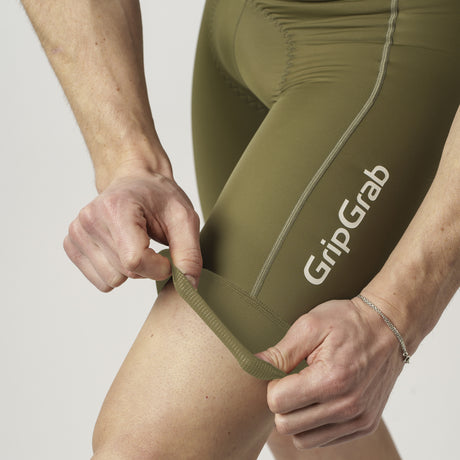 GripGrab PACR Bib Shorts – Cykelshorts med seler, Olive Green