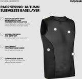 GripGrab PACR Baselayer Trøje uden ærmer - Sort
