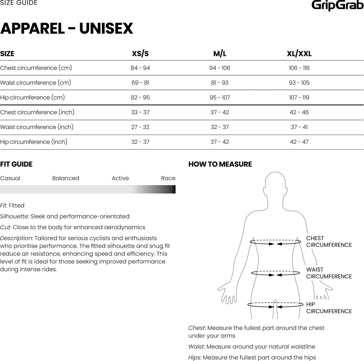 GripGrab PACR Langærmet Baselayer – Sort