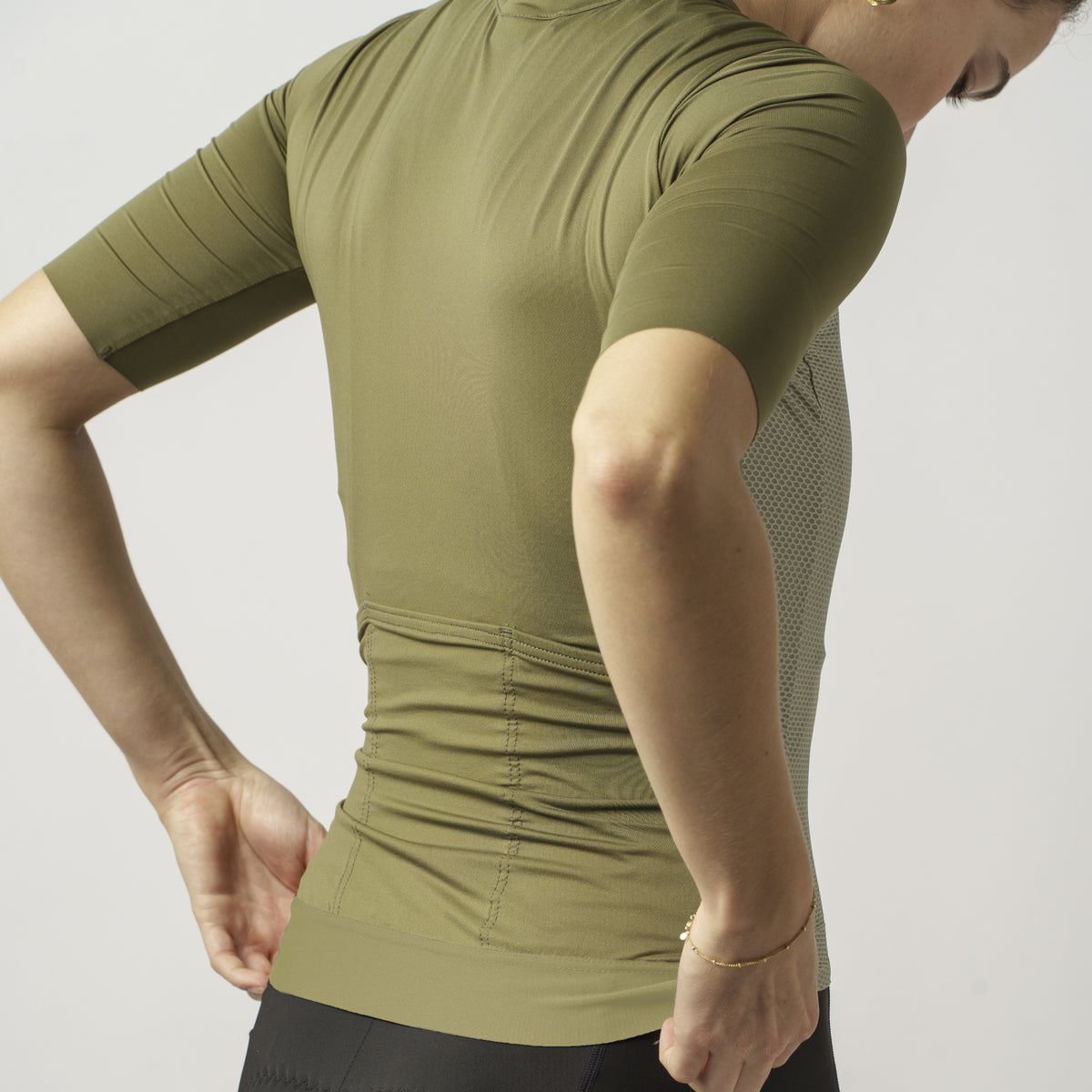 GripGrab PACR Lightweight Dame Cykeltrøje – Kortærmet – Olive Green