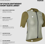 GripGrab PACR Lightweight Dame Cykeltrøje – Kortærmet – Olive Green