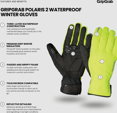 GripGrab Polaris 2 Vandtætte Vinterhandsker