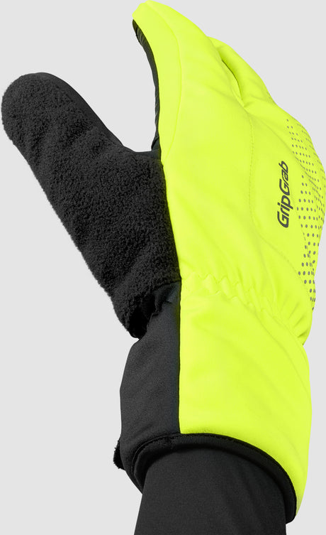 GripGrab Ride Windproof Deep Winter Lobster Handsker – Gul