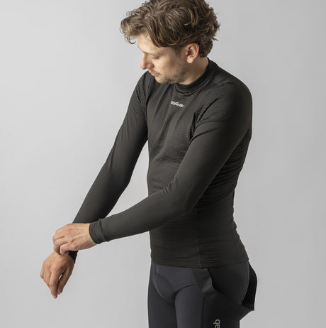 GripGrab RIDE Langærmet Baselayer Trøje - Sort
