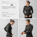 GripGrab RIDE Langærmet Baselayer Trøje til Kvinder - Sort