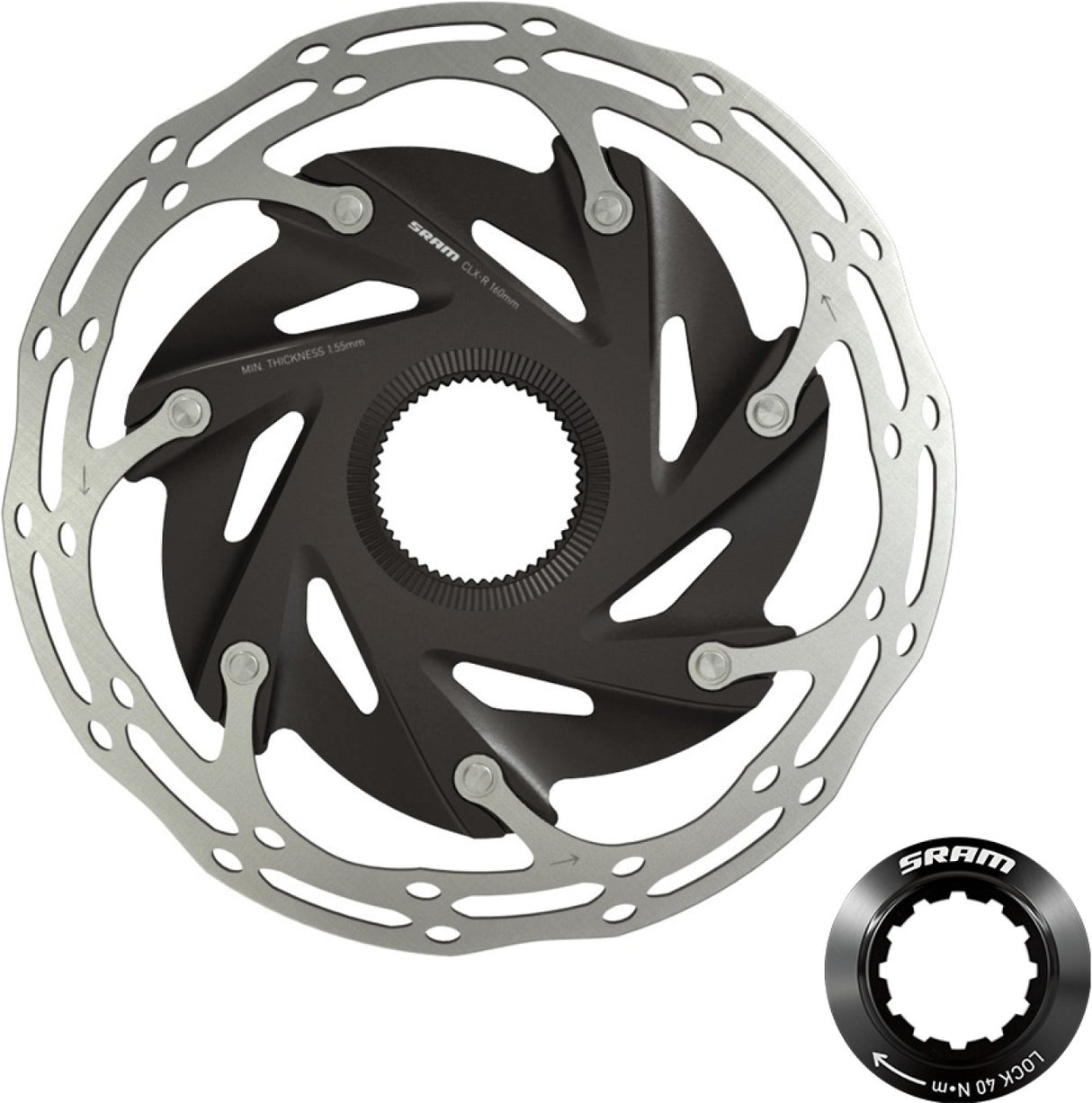 Sram Centerline X Road Bremseskive, 6 hul, 140 mm