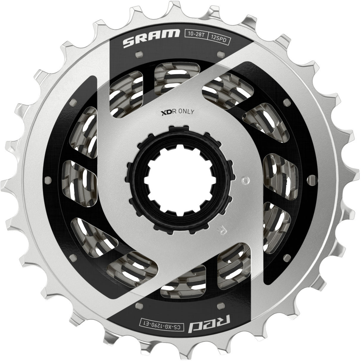 SRAM RED XG-1290 E1 Kassette (X-Dome / Sølv) - 12-speed