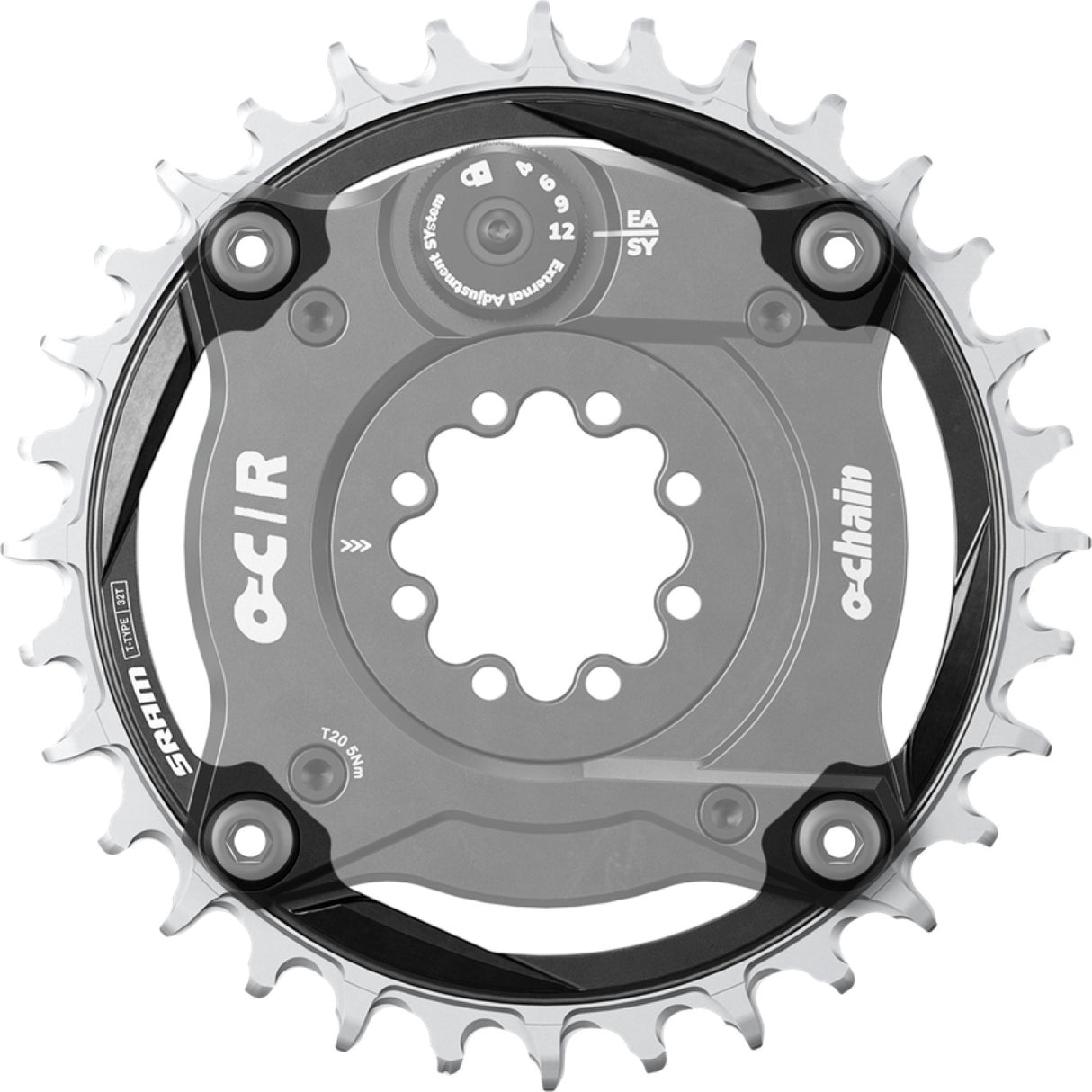 SRAM XX T-Type Ochain Klinge (104 BCD), 12-speed