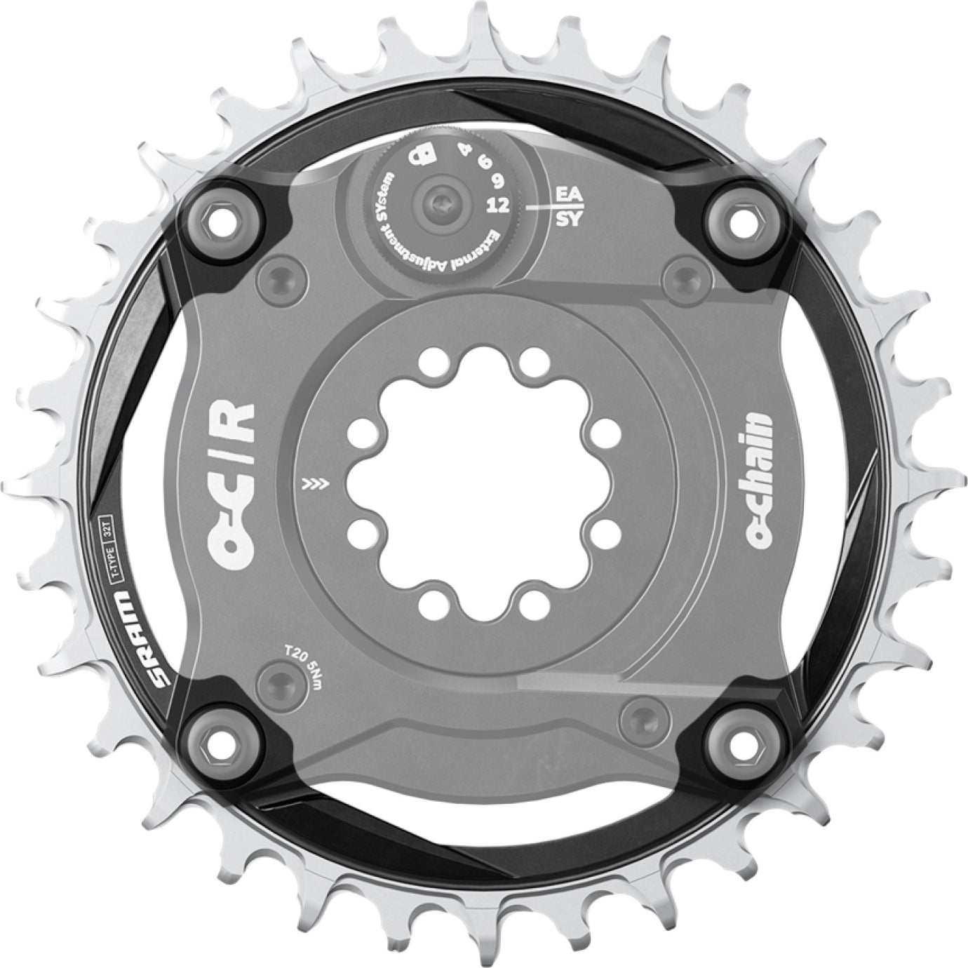 SRAM XX T-Type Ochain Klinge (104 BCD), 12-speed