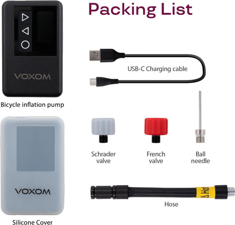 Voxom EPu2 – Kompakt Elektrisk Mini-Pumpe (120 PSI)